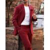 imageCOOFANDY Mens Sport Coat Casual Blazer One Button Business Suit JacketWine Red