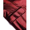 imageCOOFANDY Mens Stylish Classic Dress Suit Solid Red Lapel Blazer Tuxedo Coat Wine Red Large