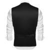 imageCOOFANDY Mens Suit Vest Slim Fit Business Formal Waistcoat Casual Dress VestAblack