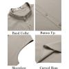 imageCOOFANDY Mens Summer Beach Tank Tops Sleeveless Button Up Shirt Casual Textured Tank ShirtsLight Grey
