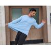 imageCOOFANDY Mens Sun Protection Shirts Long Sleeve Rash Guard Swim TShirts Lightweight Quick Dry Fishing Shirts1light Blue