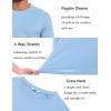 imageCOOFANDY Mens Sun Protection Shirts Long Sleeve Rash Guard Swim TShirts Lightweight Quick Dry Fishing Shirts1light Blue