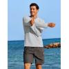 imageCOOFANDY Mens Sun Protection Shirts Long Sleeve Rash Guard Swim TShirts Lightweight Quick Dry Fishing Shirts1light Grey