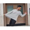 imageCOOFANDY Mens Sun Protection Shirts Long Sleeve Rash Guard Swim TShirts Lightweight Quick Dry Fishing Shirts1light Grey