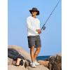 imageCOOFANDY Mens Sun Protection Shirts Long Sleeve Rash Guard Swim TShirts Lightweight Quick Dry Fishing Shirts1white