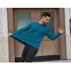 imageCOOFANDY Mens Sun Protection Shirts Long Sleeve Rash Guard Swim TShirts Lightweight Quick Dry Fishing ShirtsLake Blue