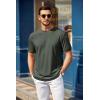 imageCOOFANDY Mens T Shirt Short Sleeve Crew Neck TShirt Casual Summer Tshirt Classic Basic Tee ShirtArmy Green