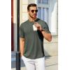 imageCOOFANDY Mens T Shirt Short Sleeve Crew Neck TShirt Casual Summer Tshirt Classic Basic Tee ShirtArmy Green