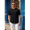imageCOOFANDY Mens T Shirt Short Sleeve Crew Neck TShirt Casual Summer Tshirt Classic Basic Tee ShirtBlack