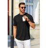 imageCOOFANDY Mens T Shirt Short Sleeve Crew Neck TShirt Casual Summer Tshirt Classic Basic Tee ShirtBlack