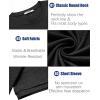 imageCOOFANDY Mens T Shirt Short Sleeve Crew Neck TShirt Casual Summer Tshirt Classic Basic Tee ShirtBlack