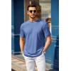 imageCOOFANDY Mens T Shirt Short Sleeve Crew Neck TShirt Casual Summer Tshirt Classic Basic Tee ShirtBlue