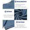imageCOOFANDY Mens T Shirt Short Sleeve Crew Neck TShirt Casual Summer Tshirt Classic Basic Tee ShirtDark Blue