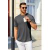 imageCOOFANDY Mens T Shirt Short Sleeve Crew Neck TShirt Casual Summer Tshirt Classic Basic Tee ShirtDark Gray