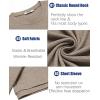 imageCOOFANDY Mens T Shirt Short Sleeve Crew Neck TShirt Casual Summer Tshirt Classic Basic Tee ShirtKhaki