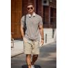 imageCOOFANDY Mens T Shirt Short Sleeve Crew Neck TShirt Casual Summer Tshirt Classic Basic Tee ShirtKhaki