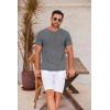 imageCOOFANDY Mens T Shirt Short Sleeve Crew Neck TShirt Casual Summer Tshirt Classic Basic Tee ShirtMedium Gray
