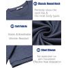 imageCOOFANDY Mens T Shirt Short Sleeve Crew Neck TShirt Casual Summer Tshirt Classic Basic Tee ShirtNavy Blue