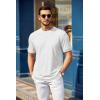 imageCOOFANDY Mens T Shirt Short Sleeve Crew Neck TShirt Casual Summer Tshirt Classic Basic Tee ShirtWhite