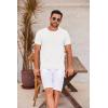 imageCOOFANDY Mens T Shirt Short Sleeve Crew Neck TShirt Casual Summer Tshirt Classic Basic Tee ShirtWhite