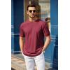 imageCOOFANDY Mens T Shirt Short Sleeve Crew Neck TShirt Casual Summer Tshirt Classic Basic Tee ShirtWine Red