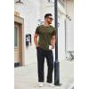 imageCOOFANDY Mens T Shirt Short Sleeve Crew Neck TShirts Casual Summer Classic Basic TeesArmy Green
