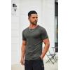 imageCOOFANDY Mens T Shirt Short Sleeve Crew Neck TShirts Casual Summer Classic Basic TeesCharcoal Heather