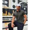 imageCOOFANDY Mens T Shirt Short Sleeve Crew Neck TShirts Casual Summer Classic Basic TeesCharcoal Heather