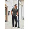 imageCOOFANDY Mens T Shirt Short Sleeve Crew Neck TShirts Casual Summer Classic Basic TeesCharcoal Heather