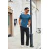 imageCOOFANDY Mens T Shirt Short Sleeve Crew Neck TShirts Casual Summer Classic Basic TeesDark Blue