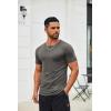 imageCOOFANDY Mens T Shirt Short Sleeve Crew Neck TShirts Casual Summer Classic Basic TeesDark Grey