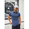 imageCOOFANDY Mens T Shirt Short Sleeve Crew Neck TShirts Casual Summer Classic Basic TeesDenim Blue