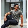 imageCOOFANDY Mens T Shirt Short Sleeve Crew Neck TShirts Casual Summer Classic Basic TeesGrey