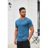 imageCOOFANDY Mens T Shirt Short Sleeve Crew Neck TShirts Casual Summer Classic Basic TeesLake Blue