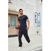imageCOOFANDY Mens T Shirt Short Sleeve Crew Neck TShirts Casual Summer Classic Basic TeesNavy Blue
