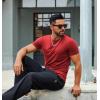 imageCOOFANDY Mens T Shirt Short Sleeve Crew Neck TShirts Casual Summer Classic Basic TeesRed