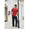 imageCOOFANDY Mens T Shirt Short Sleeve Crew Neck TShirts Casual Summer Classic Basic TeesRed