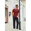 imageCOOFANDY Mens T Shirt Short Sleeve Crew Neck TShirts Casual Summer Classic Basic TeesWine Red
