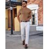 imageCOOFANDY Mens TShirts Short Sleeve Plain Tshirts Casual Crew Neck Basic T Shirt Soft Cooling Fitted Stretch Tee ShirtsBrown