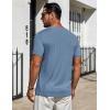imageCOOFANDY Mens TShirts Short Sleeve Plain Tshirts Casual Crew Neck Basic T Shirt Soft Cooling Fitted Stretch Tee ShirtsDeep Blue