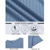 imageCOOFANDY Mens TShirts Short Sleeve Plain Tshirts Casual Crew Neck Basic T Shirt Soft Cooling Fitted Stretch Tee ShirtsDeep Blue