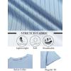 imageCOOFANDY Mens TShirts Short Sleeve Plain Tshirts Casual Crew Neck Basic T Shirt Soft Cooling Fitted Stretch Tee ShirtsLight Blue