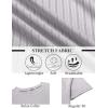 imageCOOFANDY Mens TShirts Short Sleeve Plain Tshirts Casual Crew Neck Basic T Shirt Soft Cooling Fitted Stretch Tee ShirtsLight Grey