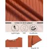 imageCOOFANDY Mens TShirts Short Sleeve Plain Tshirts Casual Crew Neck Basic T Shirt Soft Cooling Fitted Stretch Tee ShirtsOrange
