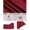 imageCOOFANDY Mens TShirts Short Sleeve Plain Tshirts Casual Crew Neck Basic T Shirt Soft Cooling Fitted Stretch Tee ShirtsWine Red