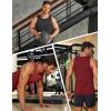 imageCOOFANDY Mens Tank Top UPF 50 Quick Dry Sleeveless Shirts Summer Workout Muscle T Shirt Cool Swim Beach TopBlack Wine Red