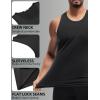 imageCOOFANDY Mens Tank Top UPF 50 Quick Dry Sleeveless Shirts Summer Workout Muscle T Shirt Cool Swim Beach TopBlack Wine Red
