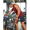 imageCOOFANDY Mens Tank Top UPF 50 Quick Dry Sleeveless Shirts Summer Workout Muscle T Shirt Cool Swim Beach TopBlack Wine Red