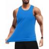 imageCOOFANDY Mens Tank Top UPF 50 Quick Dry Sleeveless Shirts Summer Workout Muscle T Shirt Cool Swim Beach TopNavyBlue