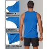 imageCOOFANDY Mens Tank Top UPF 50 Quick Dry Sleeveless Shirts Summer Workout Muscle T Shirt Cool Swim Beach TopNavyBlue